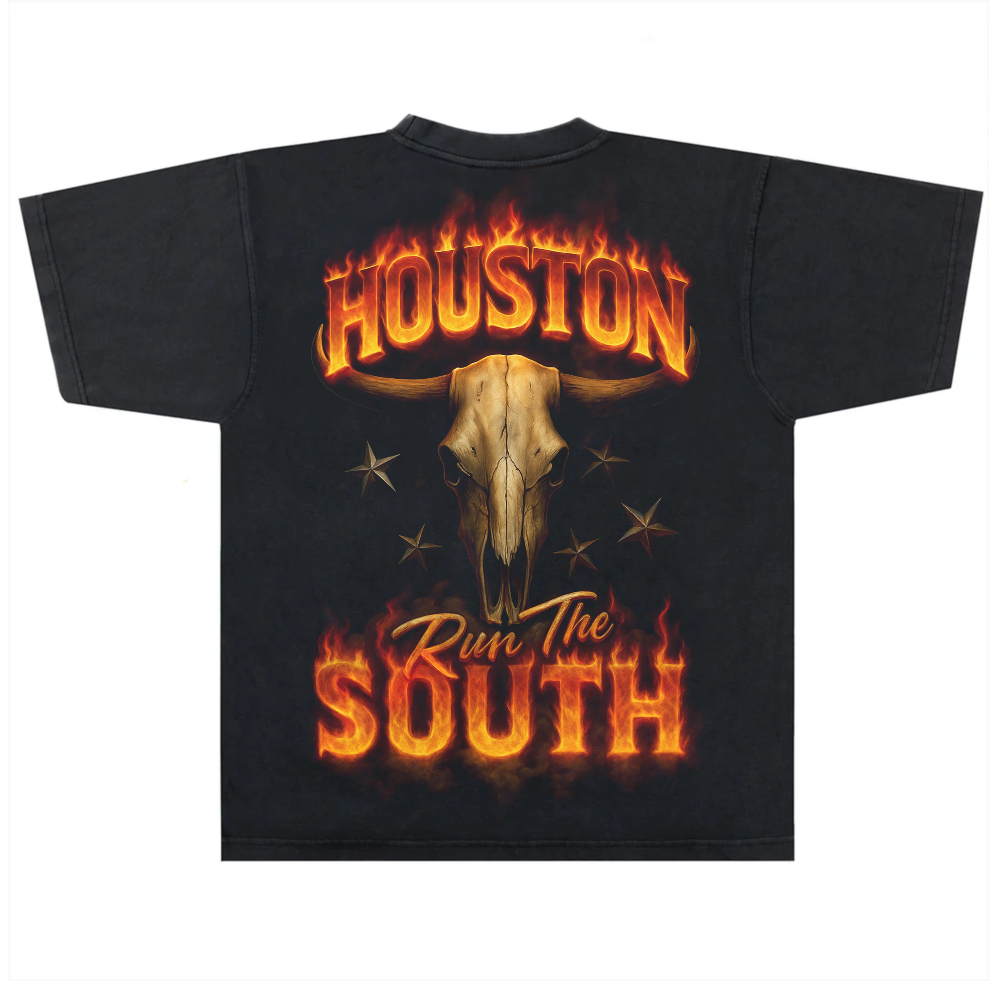 HRTS ESSENTIAL STEER FIRE BLK TEE