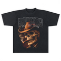 SMOKING SKULL BLK TEE